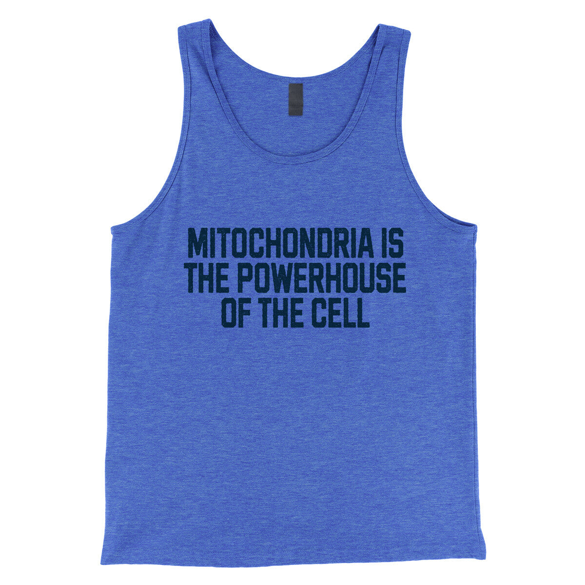 Mitochondria is the Powerhouse of the Cell in True Royal TriBlend Color