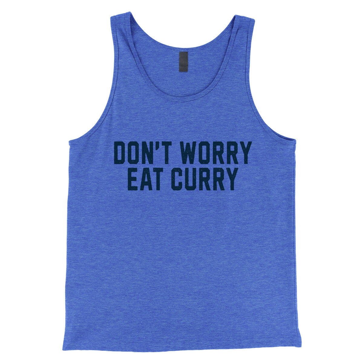 Don't Worry Eat Curry in True Royal TriBlend Color
