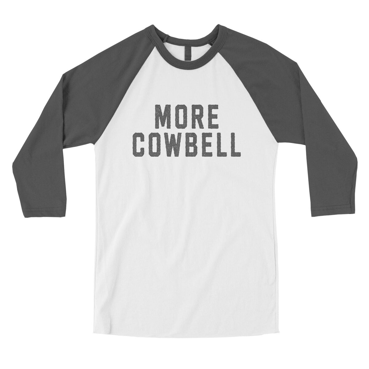 More Cowbell in White with Asphalt Color