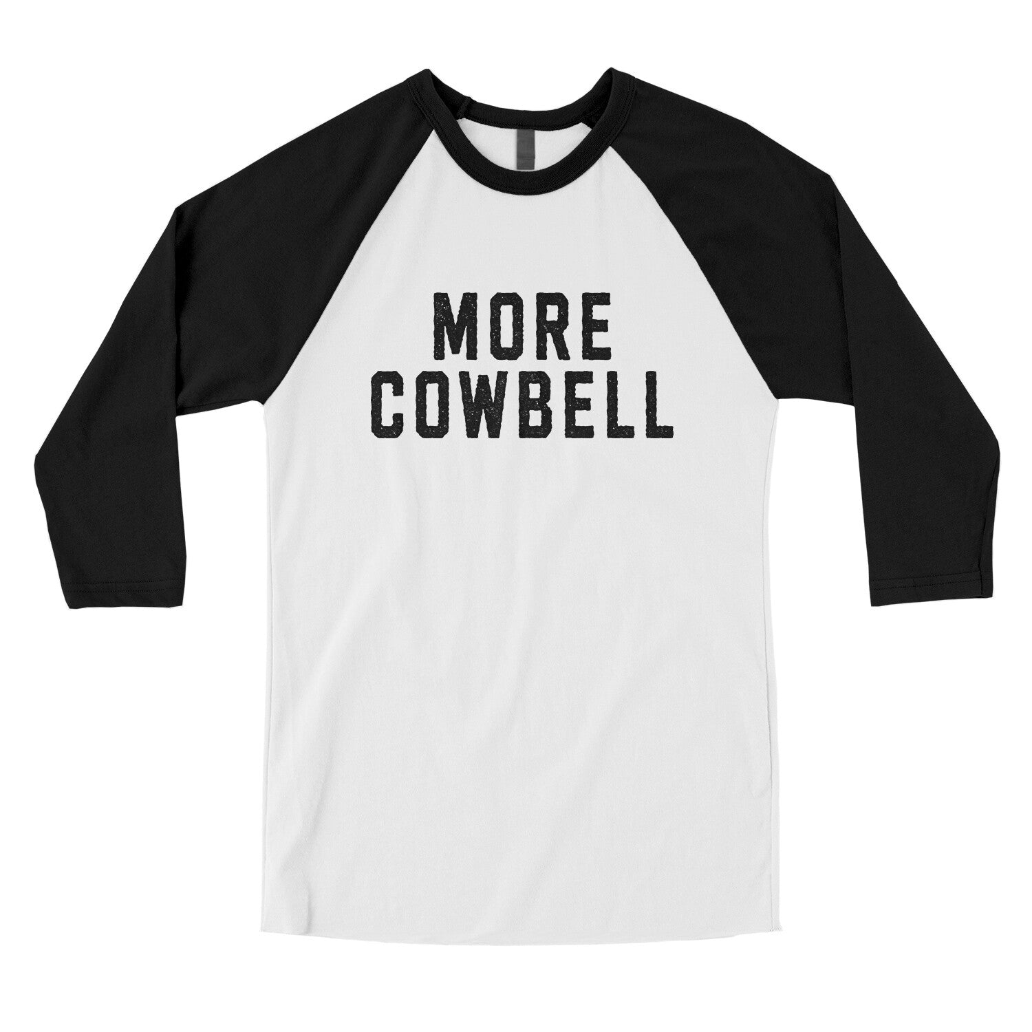 More Cowbell in White with Black Color