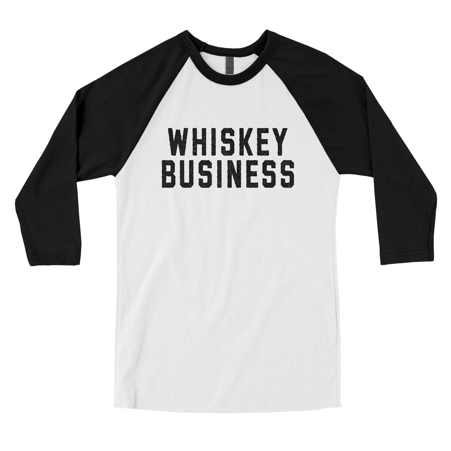 Whiskey Business in White with Black Color