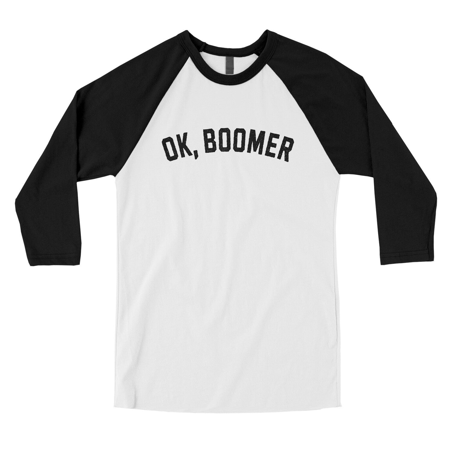 Ok Boomer in White with Black Color