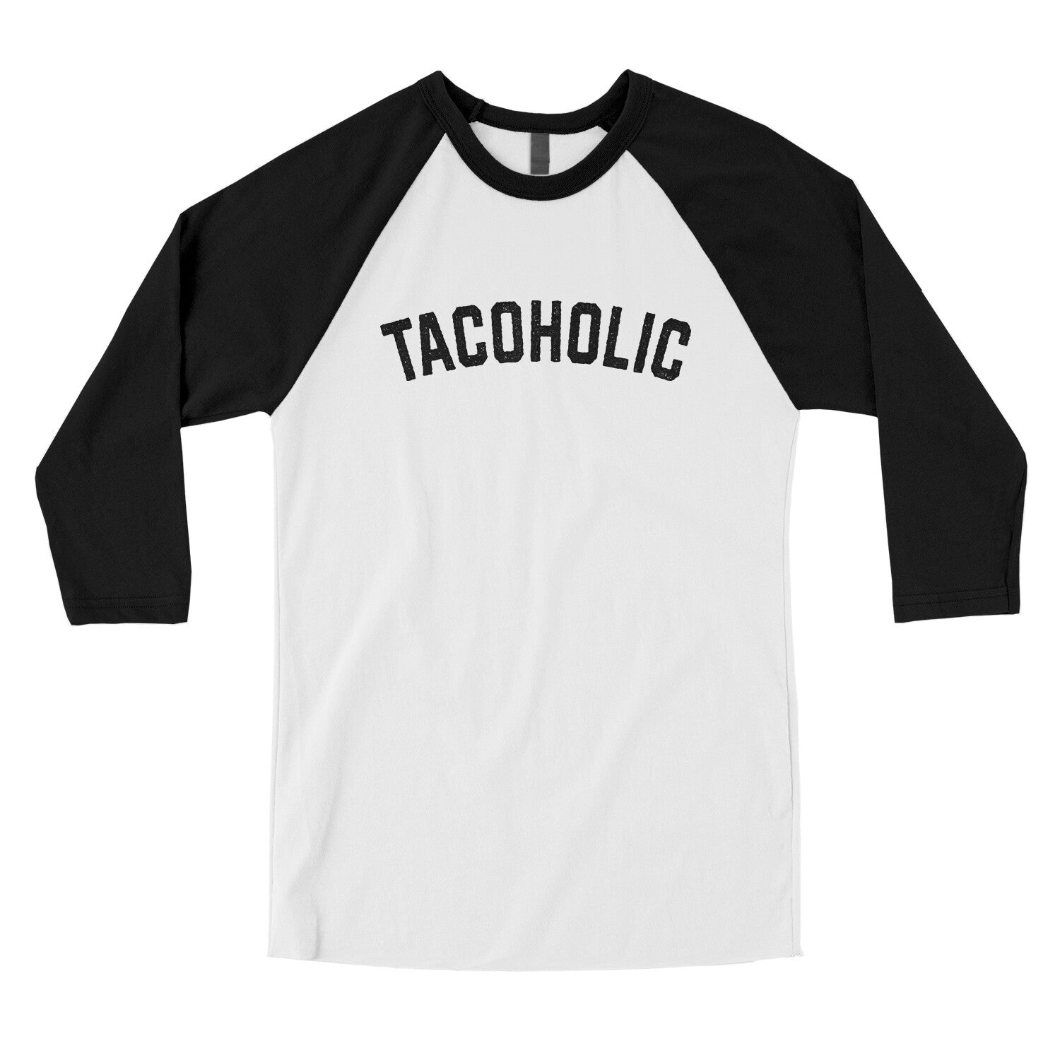 Tacoholic in White with Black Color