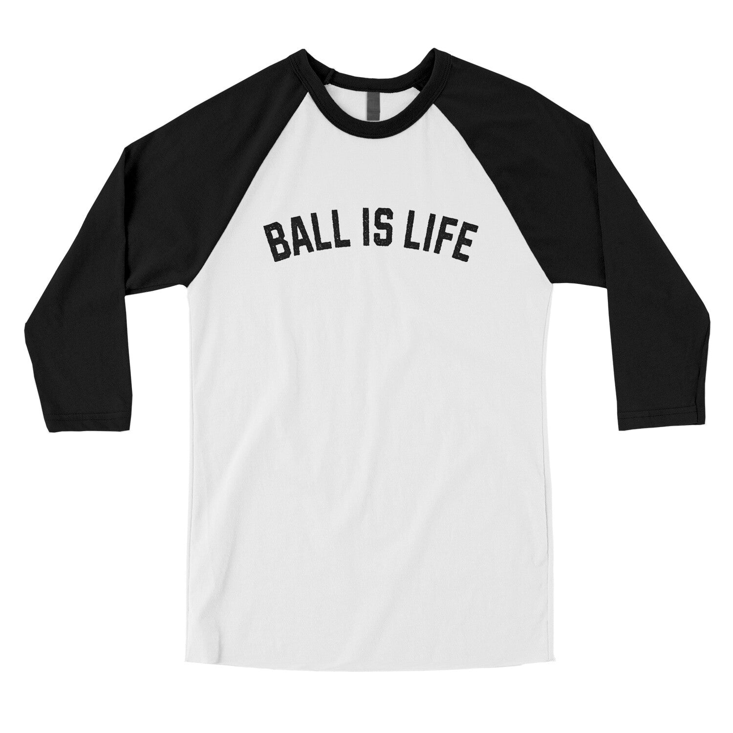 Ball is Life in White with Black Color