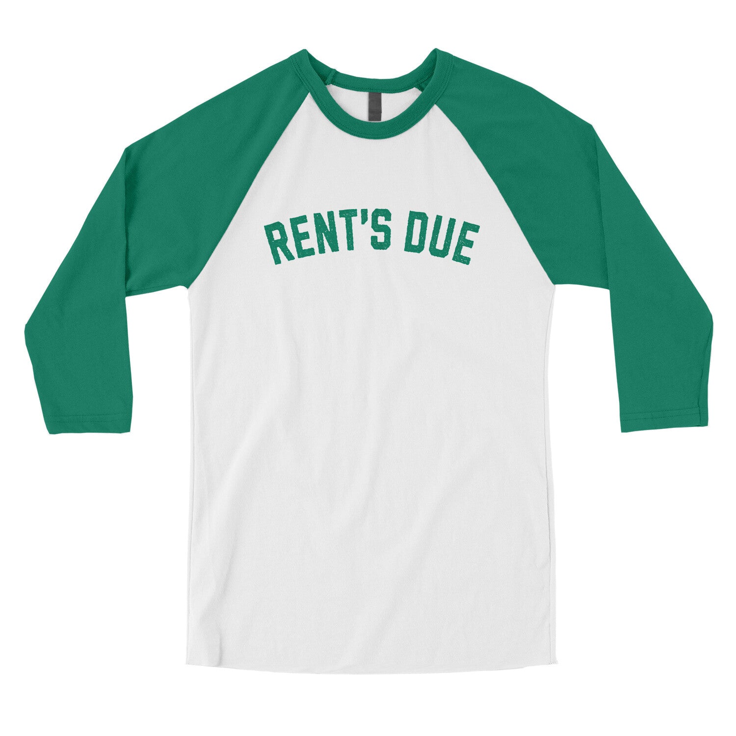 Rent's Due in White with Kelly Color