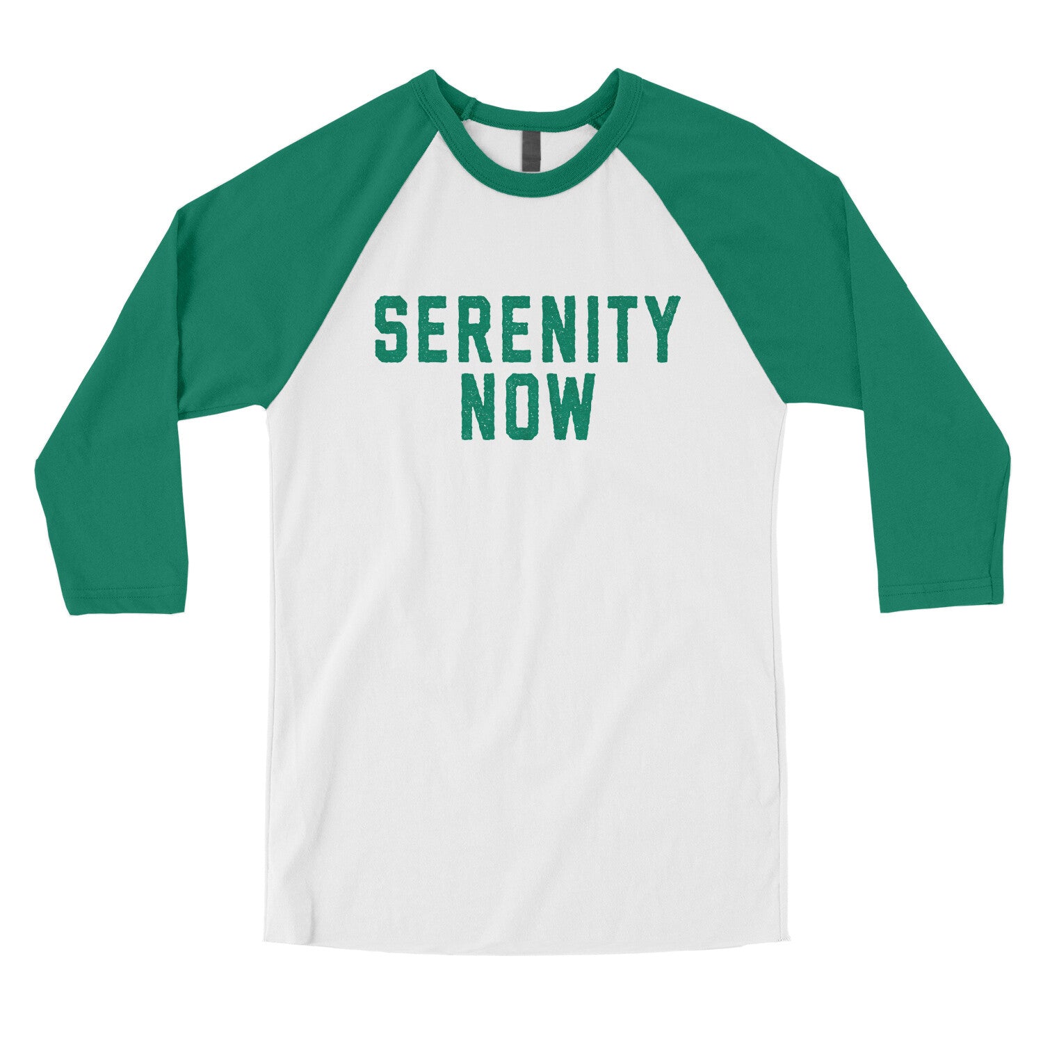 Serenity Now in White with Kelly Color