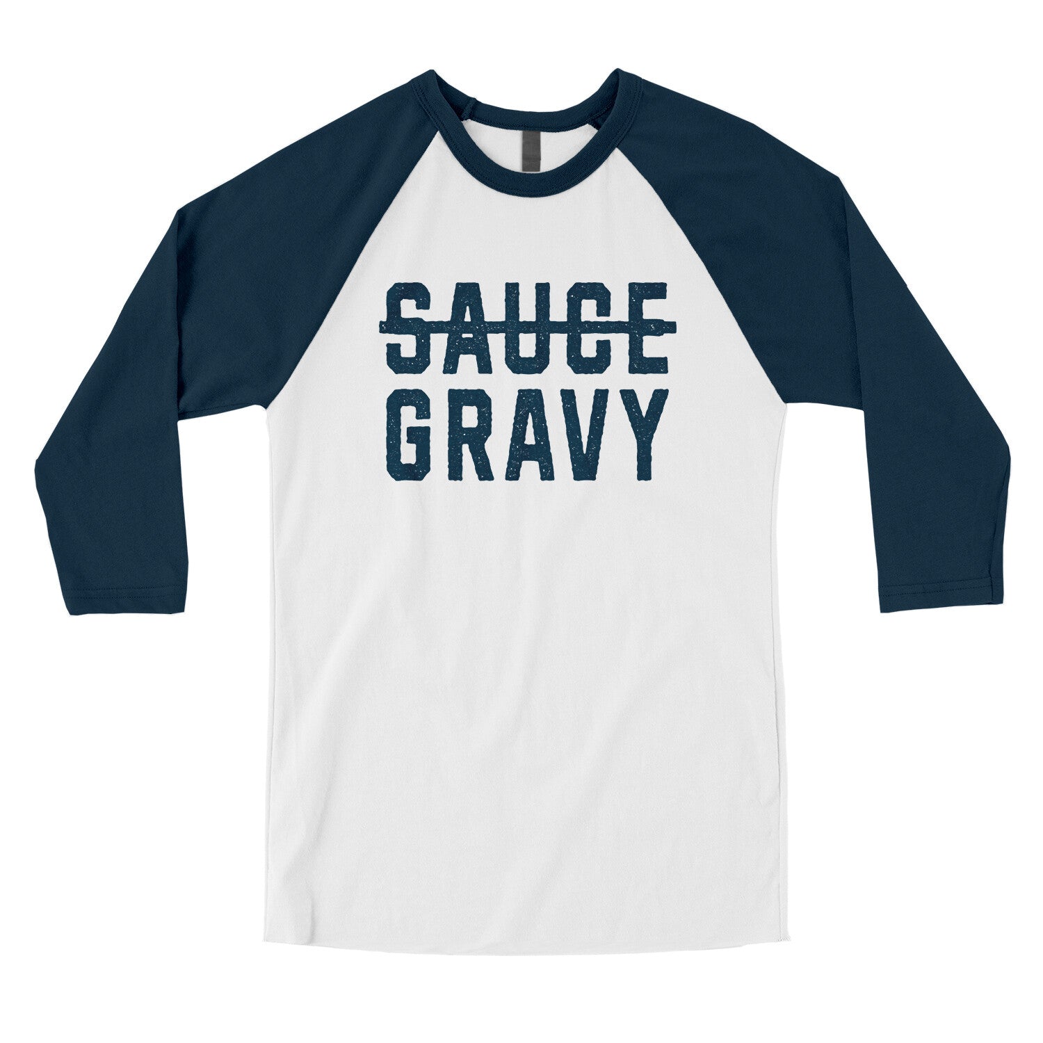 Sauce Gravy in White with Navy Color