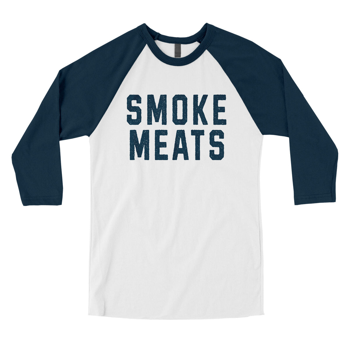 Smoke Meats in White with Navy Color