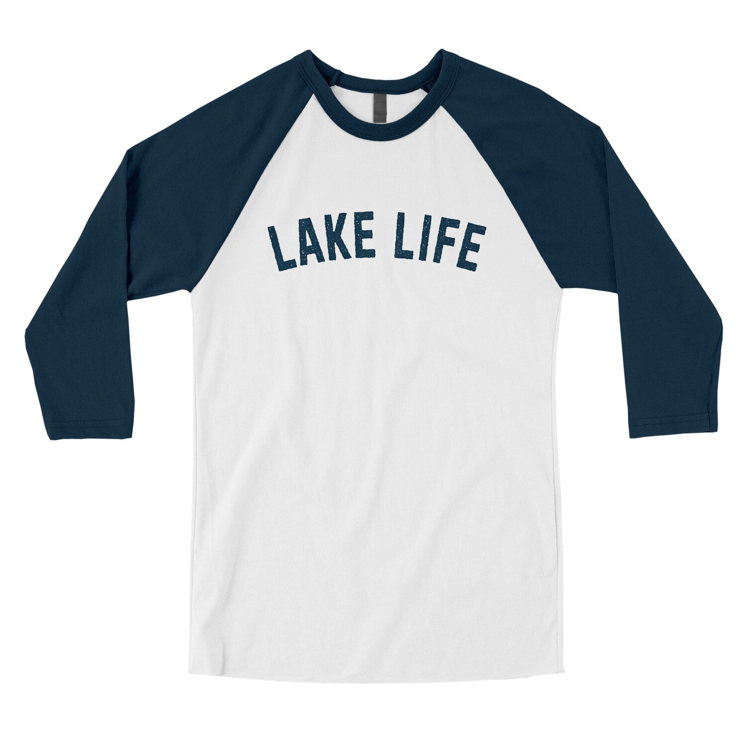 Lake Life in White with Navy Color