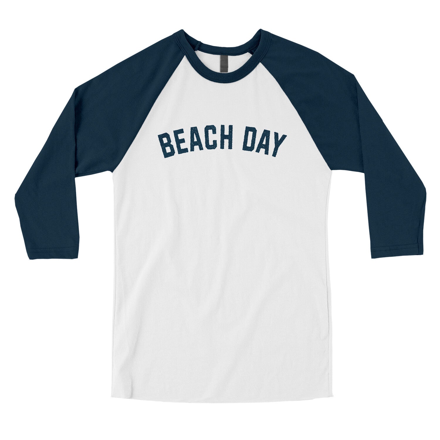 Beach Day in White with Navy Color