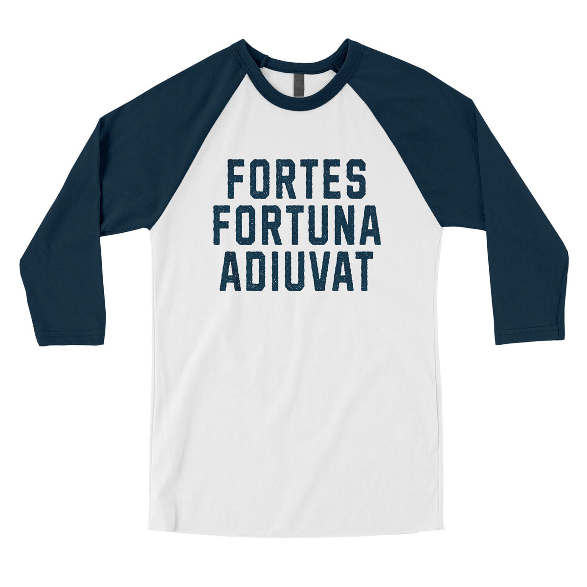 Fortes Fortuna Adiuvat in White with Navy Color
