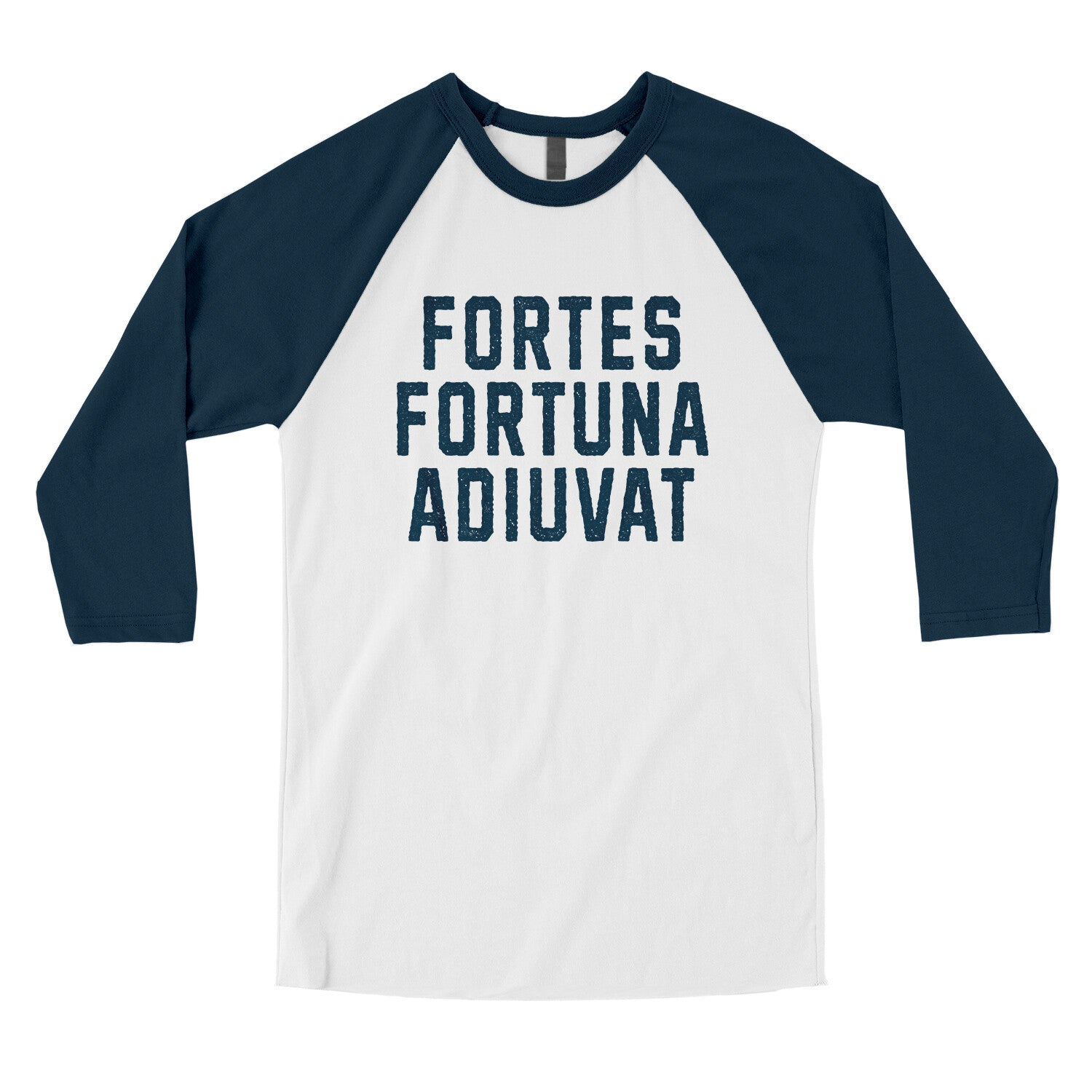 Fortes Fortuna Adiuvat in White with Navy Color