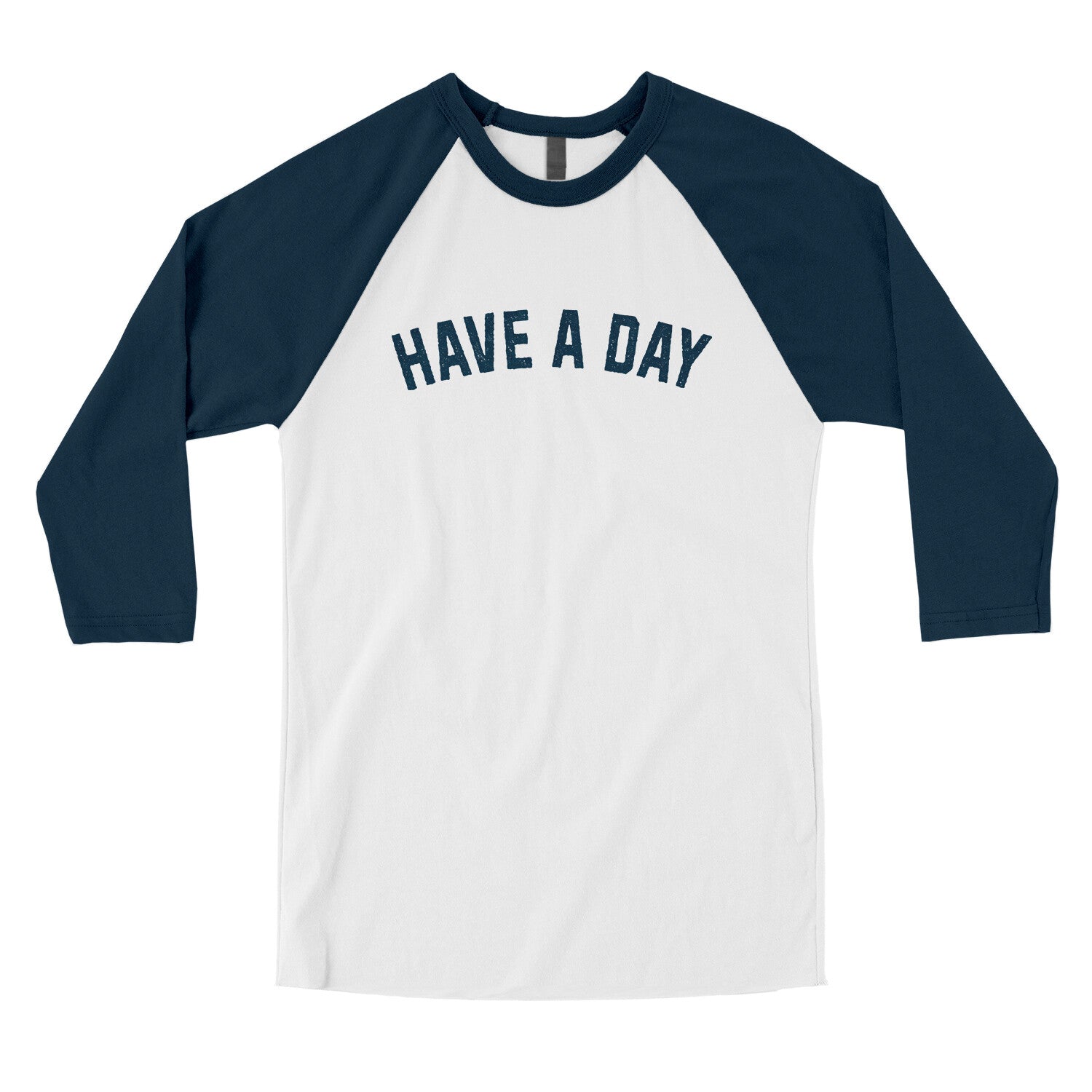 Have a Day in White with Navy Color