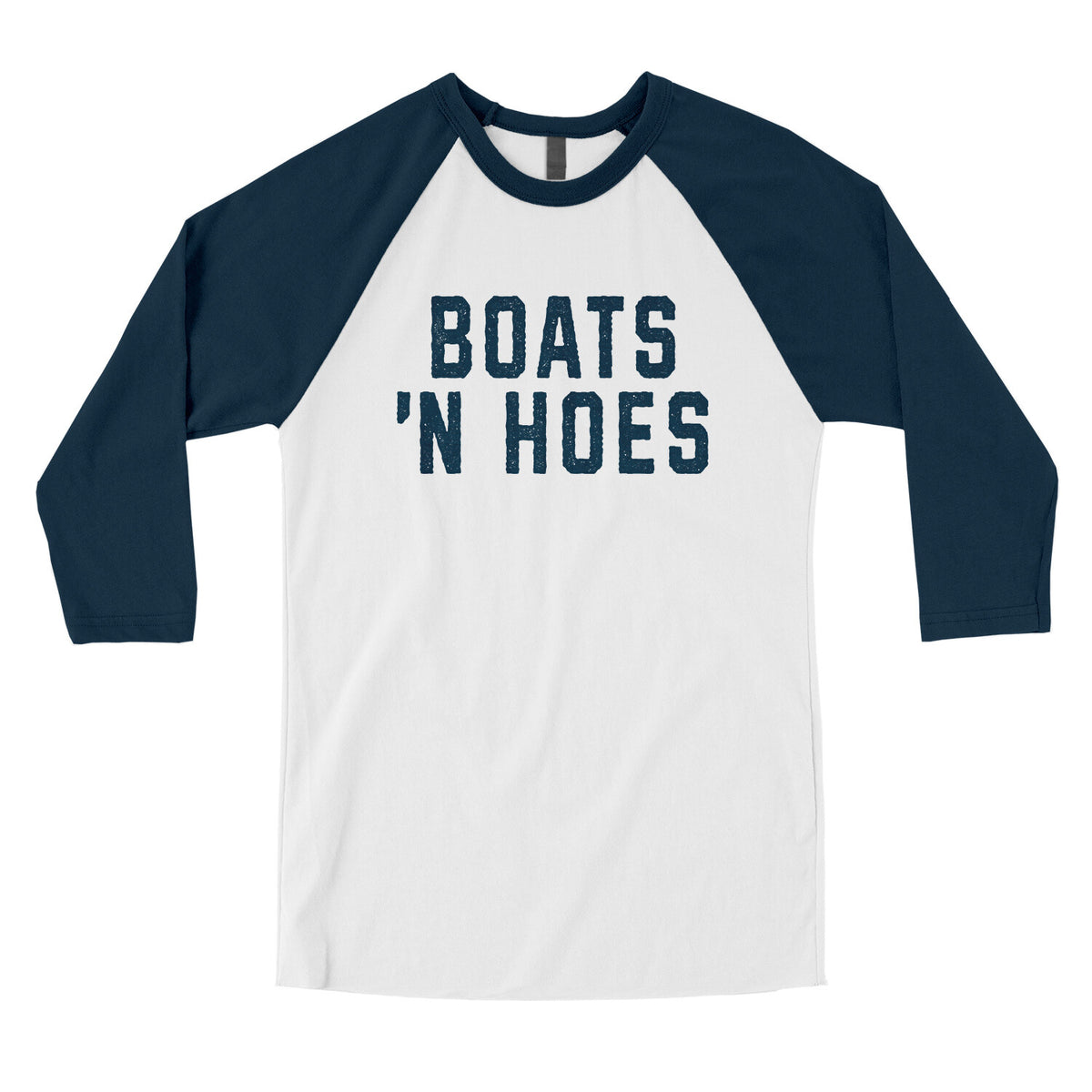 Boats 'n Hoes in White with Navy Color