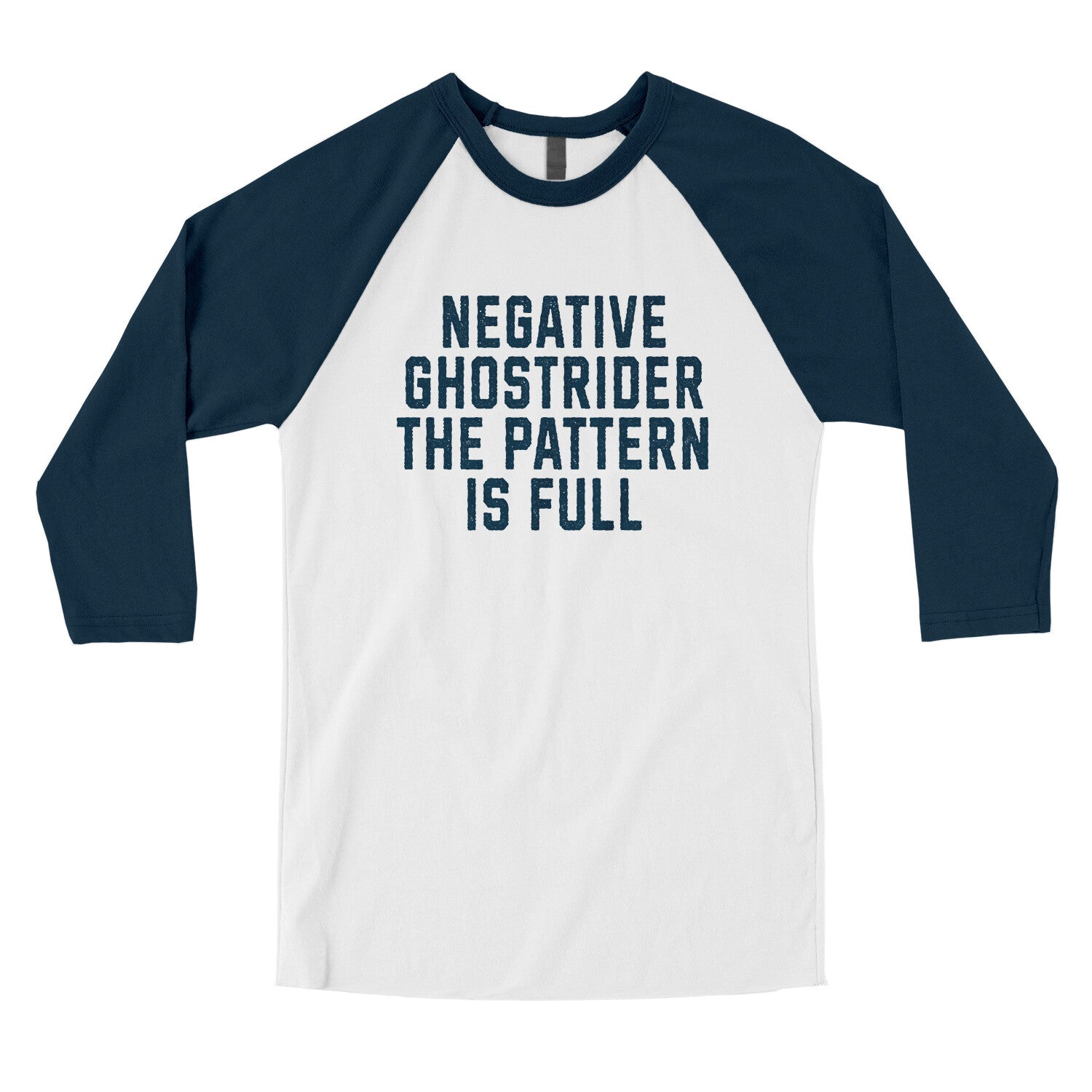 Negative Ghostrider the Pattern is Full in White with Navy Color