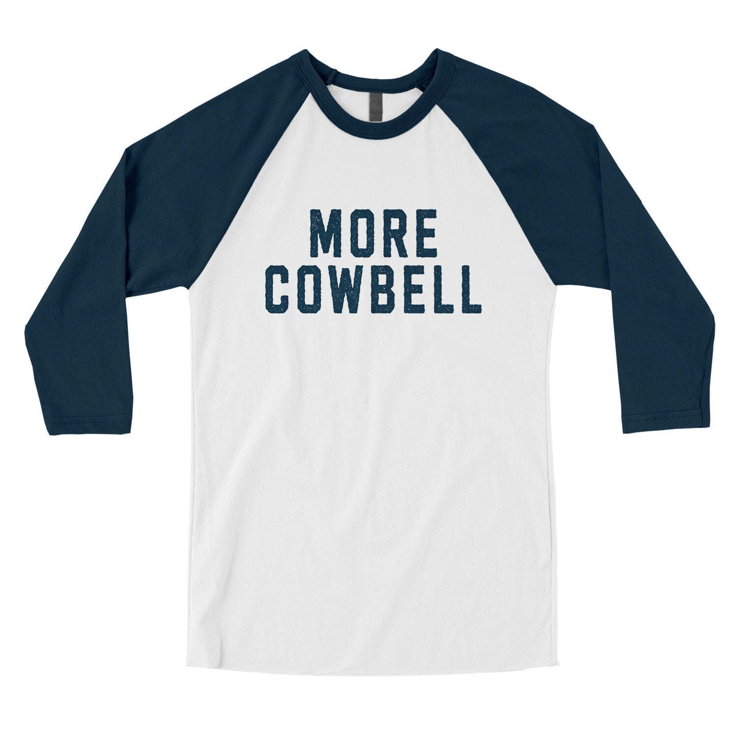 More Cowbell in White with Navy Color