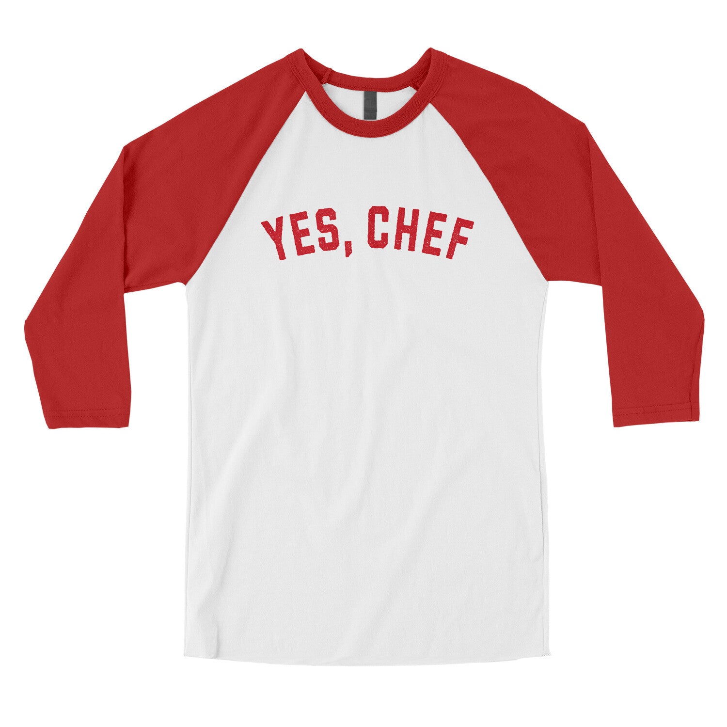 Yes Chef in White with Red Color