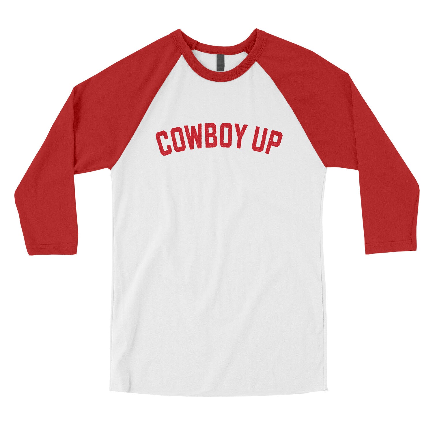 Cowboy Up in White with Red Color