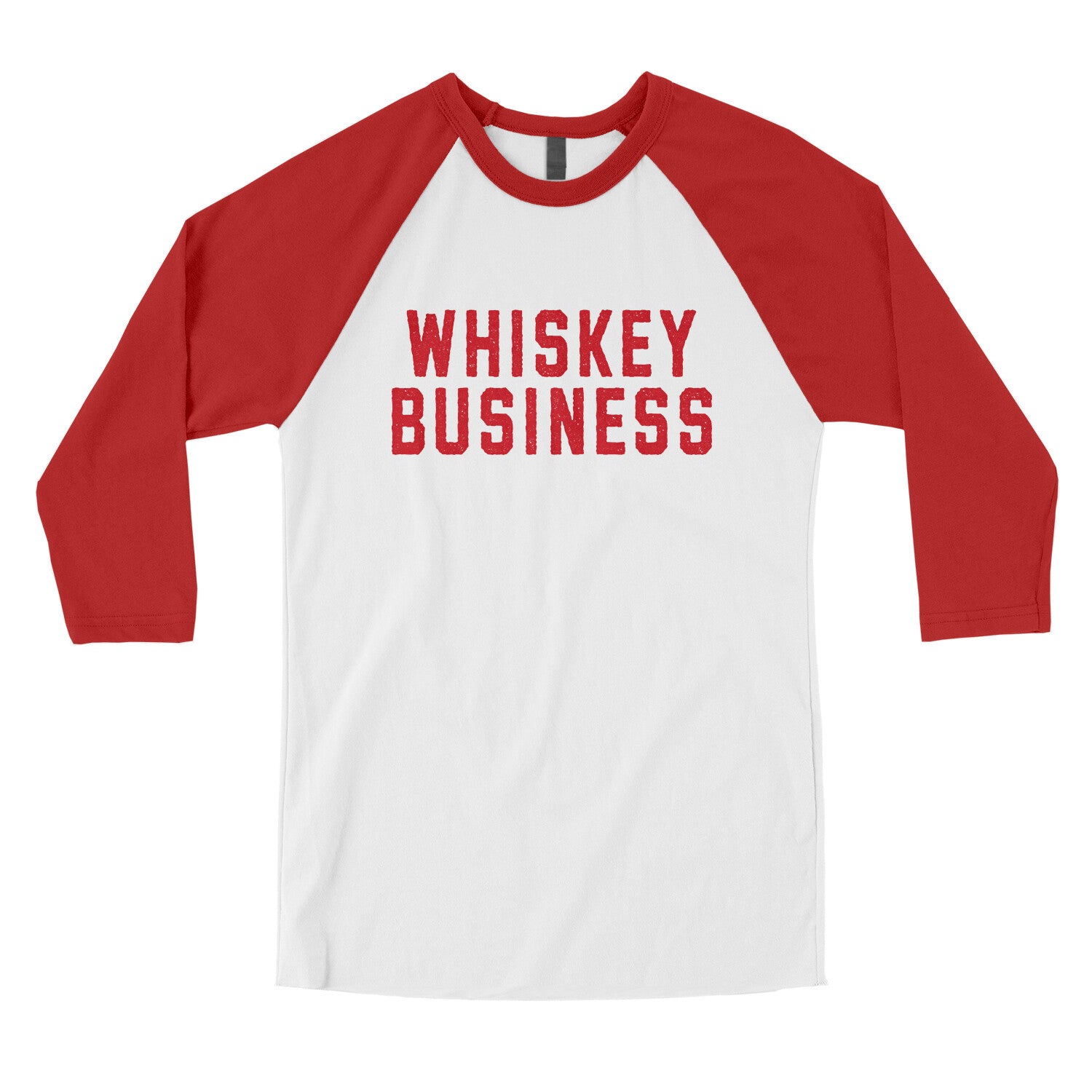 Whiskey Business in White with Red Color