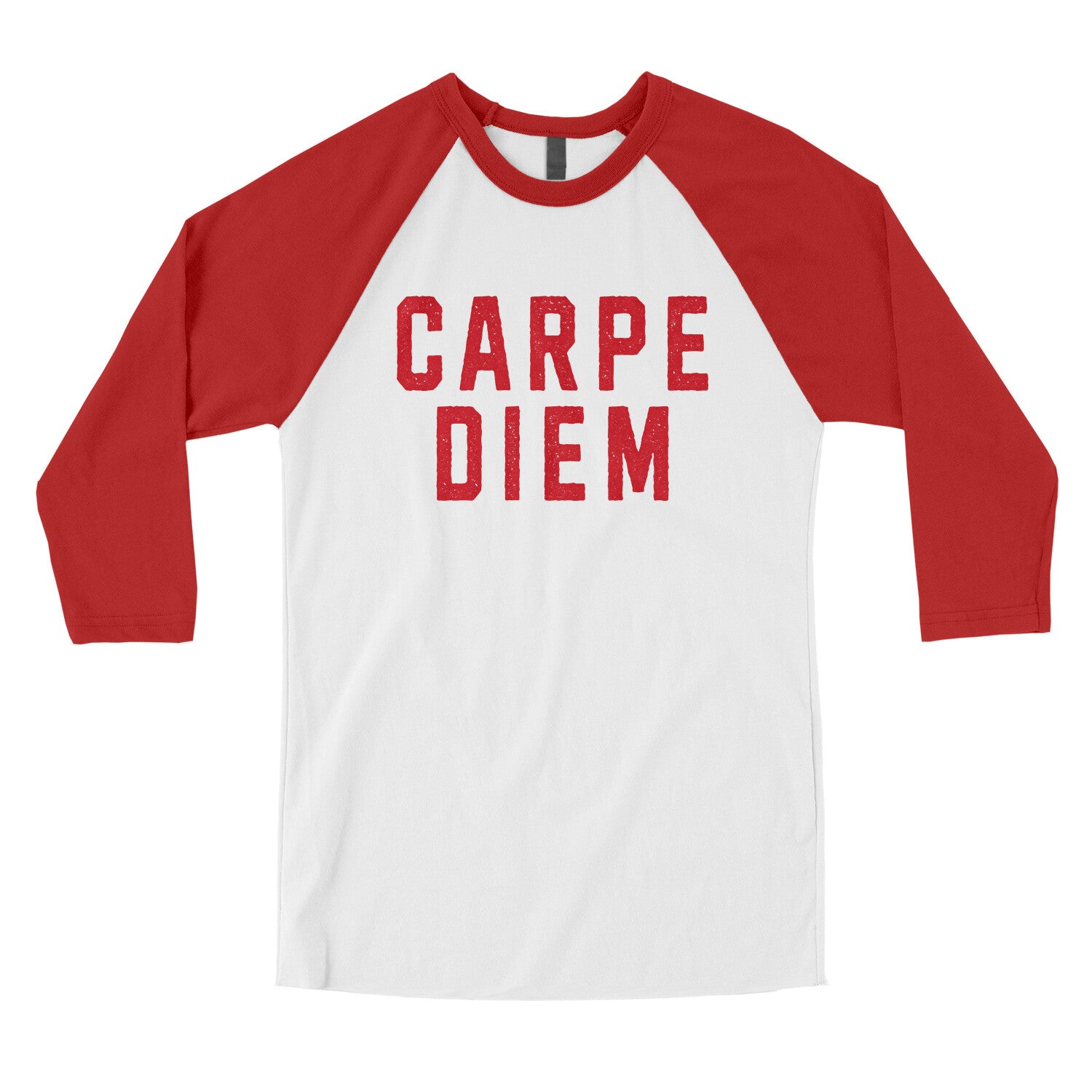 Carpe Diem in White with Red Color