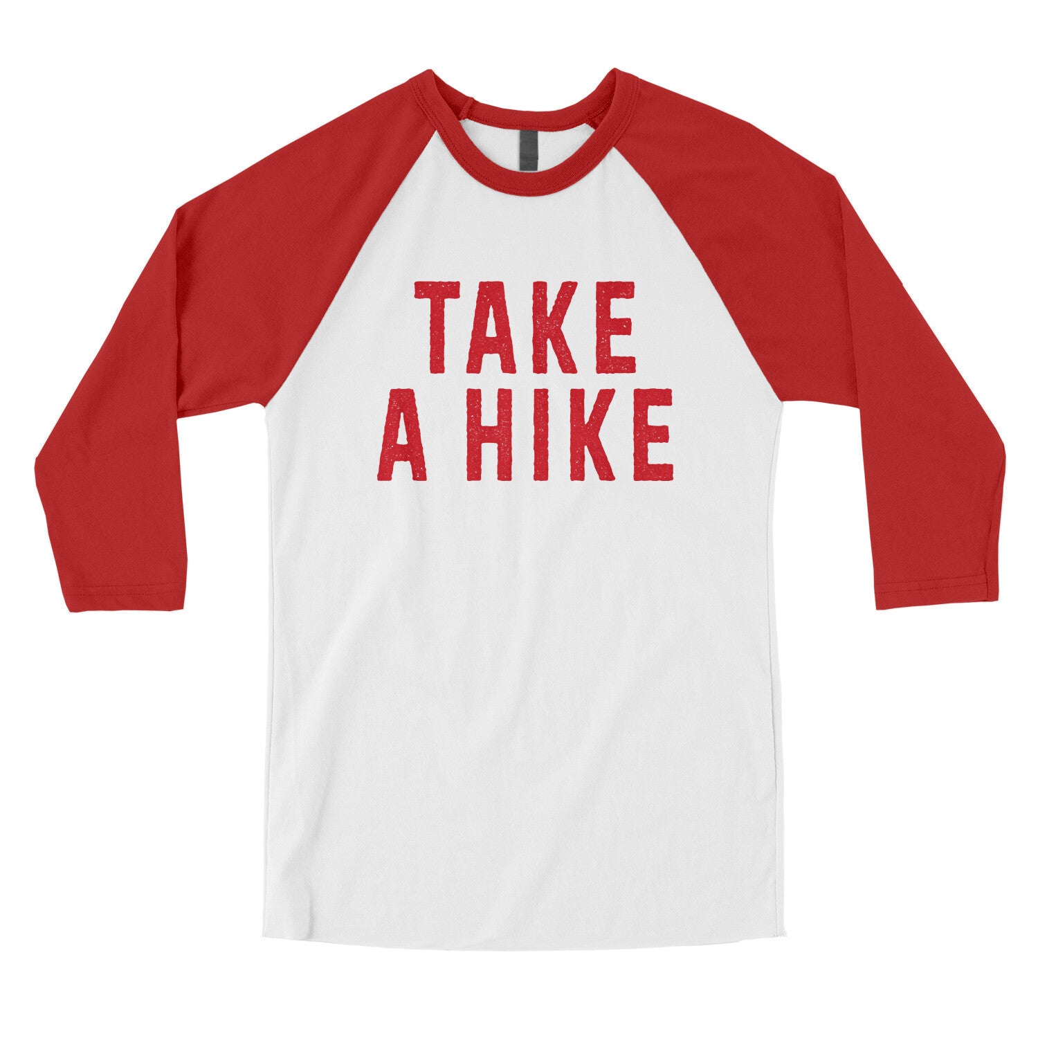 Take a Hike in White with Red Color