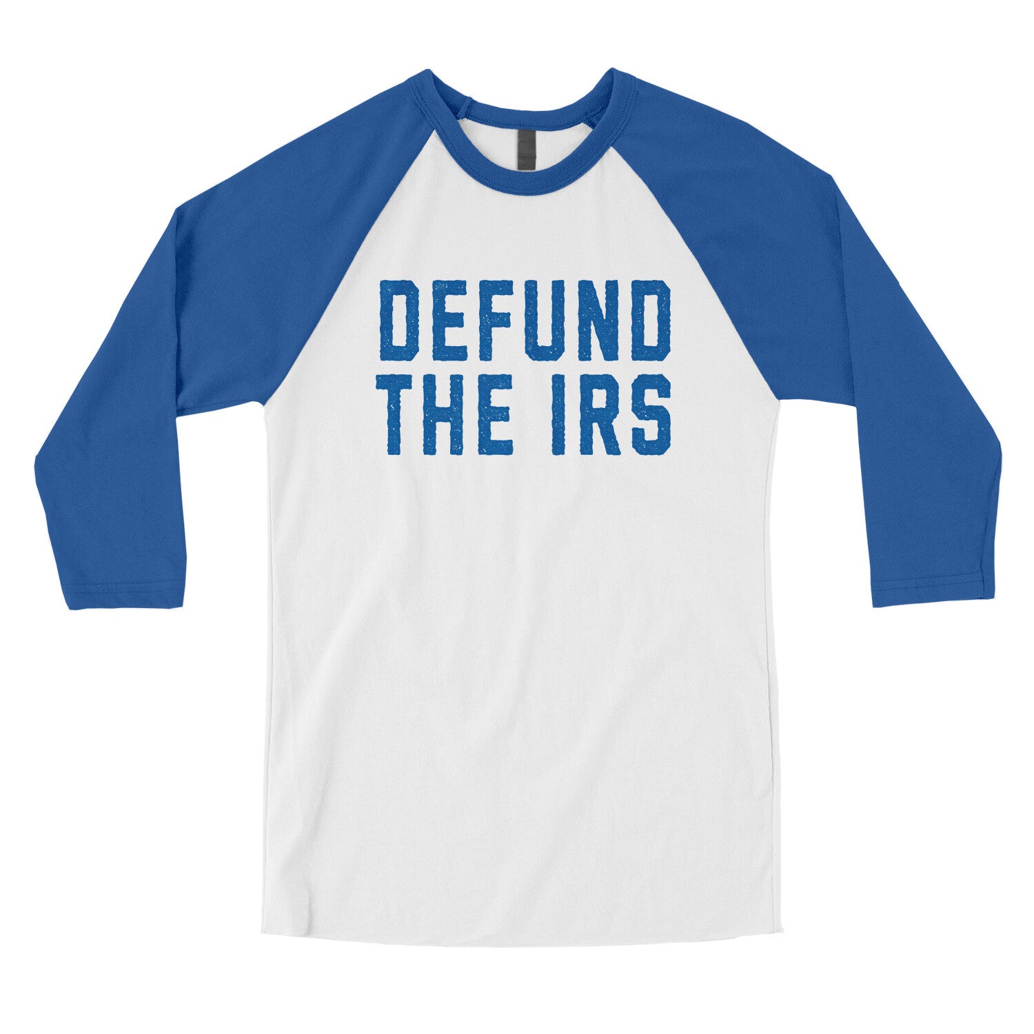 Defund the IRS in White with True Royal Color