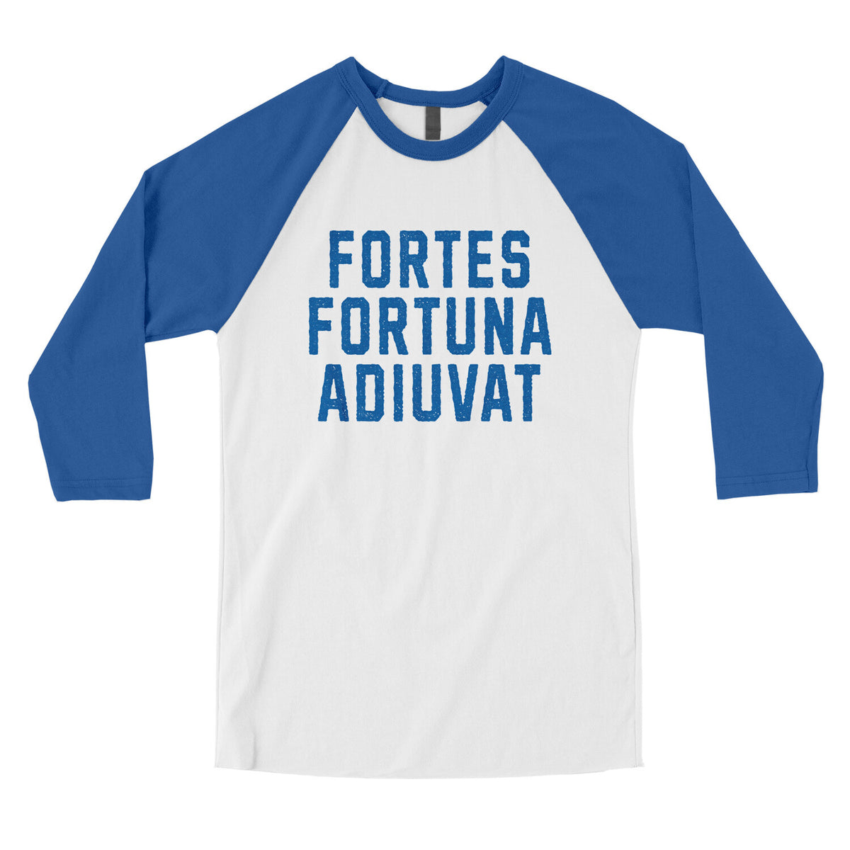 Fortes Fortuna Adiuvat in White with True Royal Color