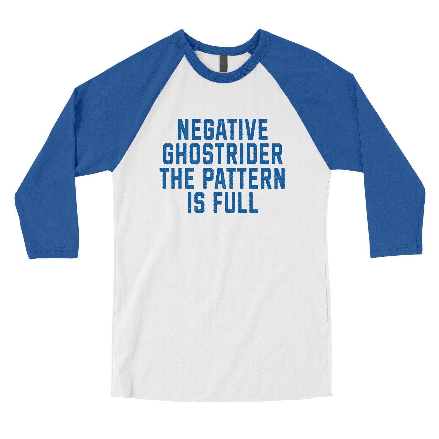 Negative Ghostrider the Pattern is Full in White with True Royal Color