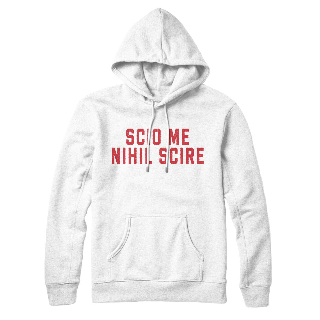 Scio Me Nihil Scire in White Color