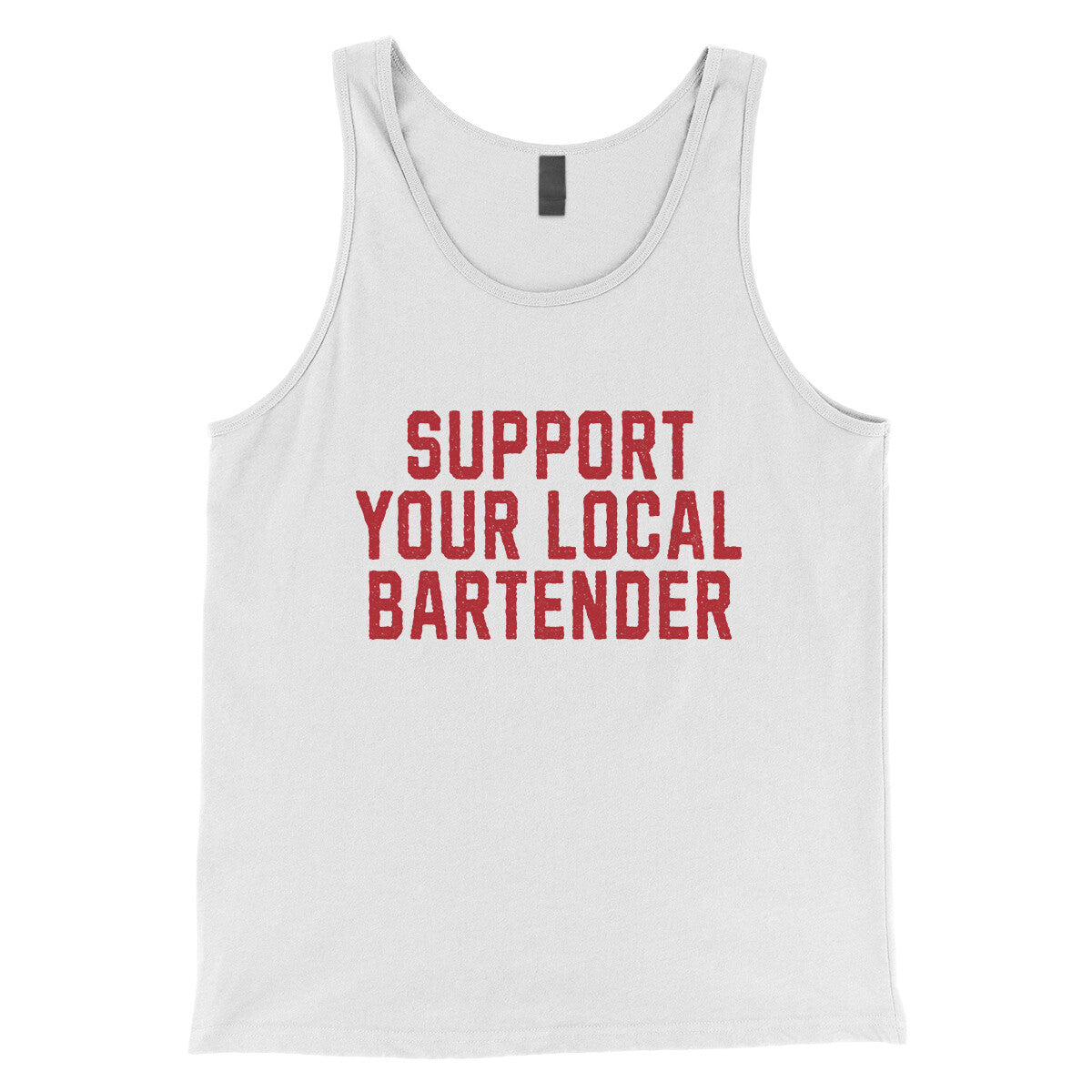 Support your Local Bartender in White Color