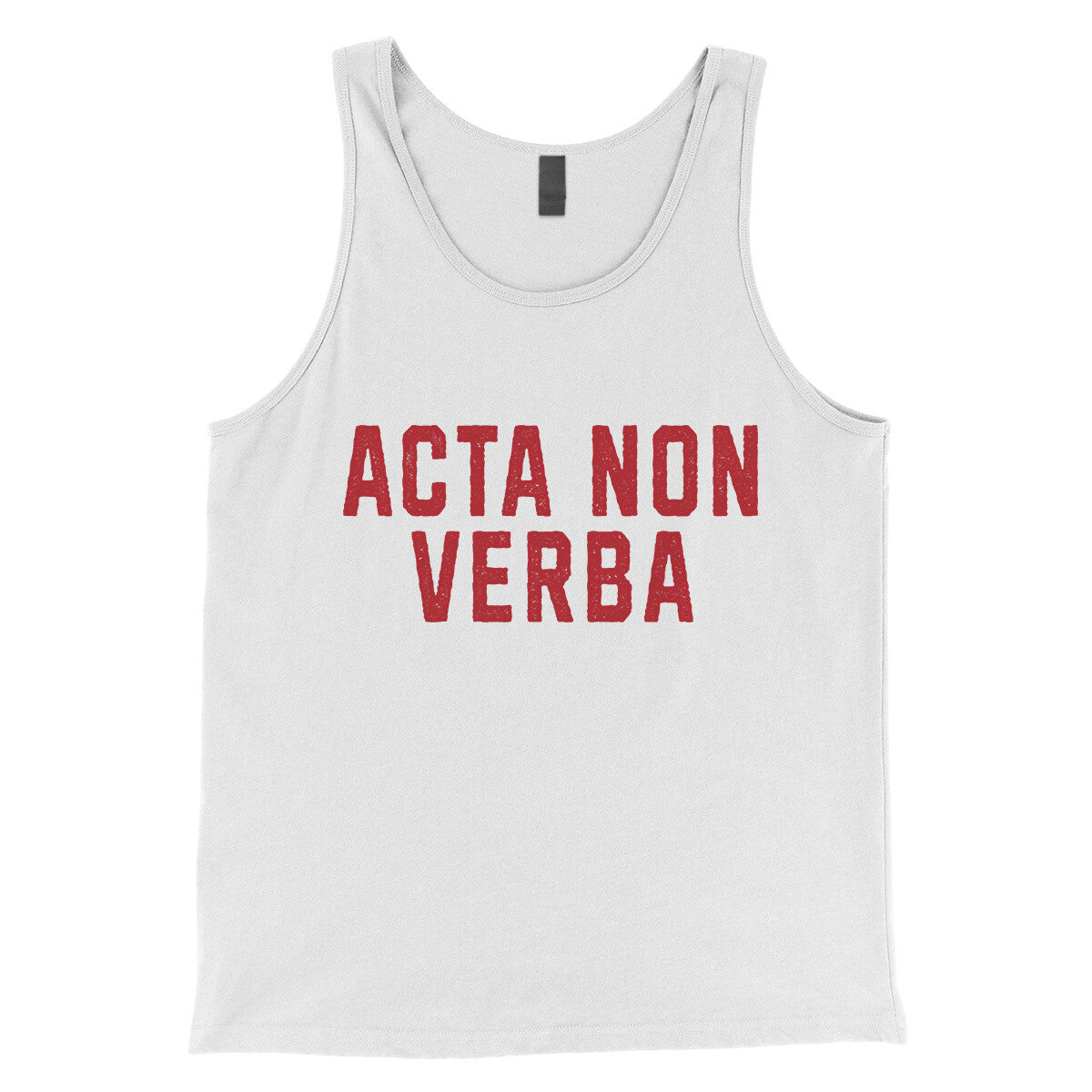 Acta Non Verba in White Color