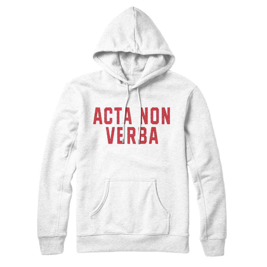 Acta Non Verba in White Color