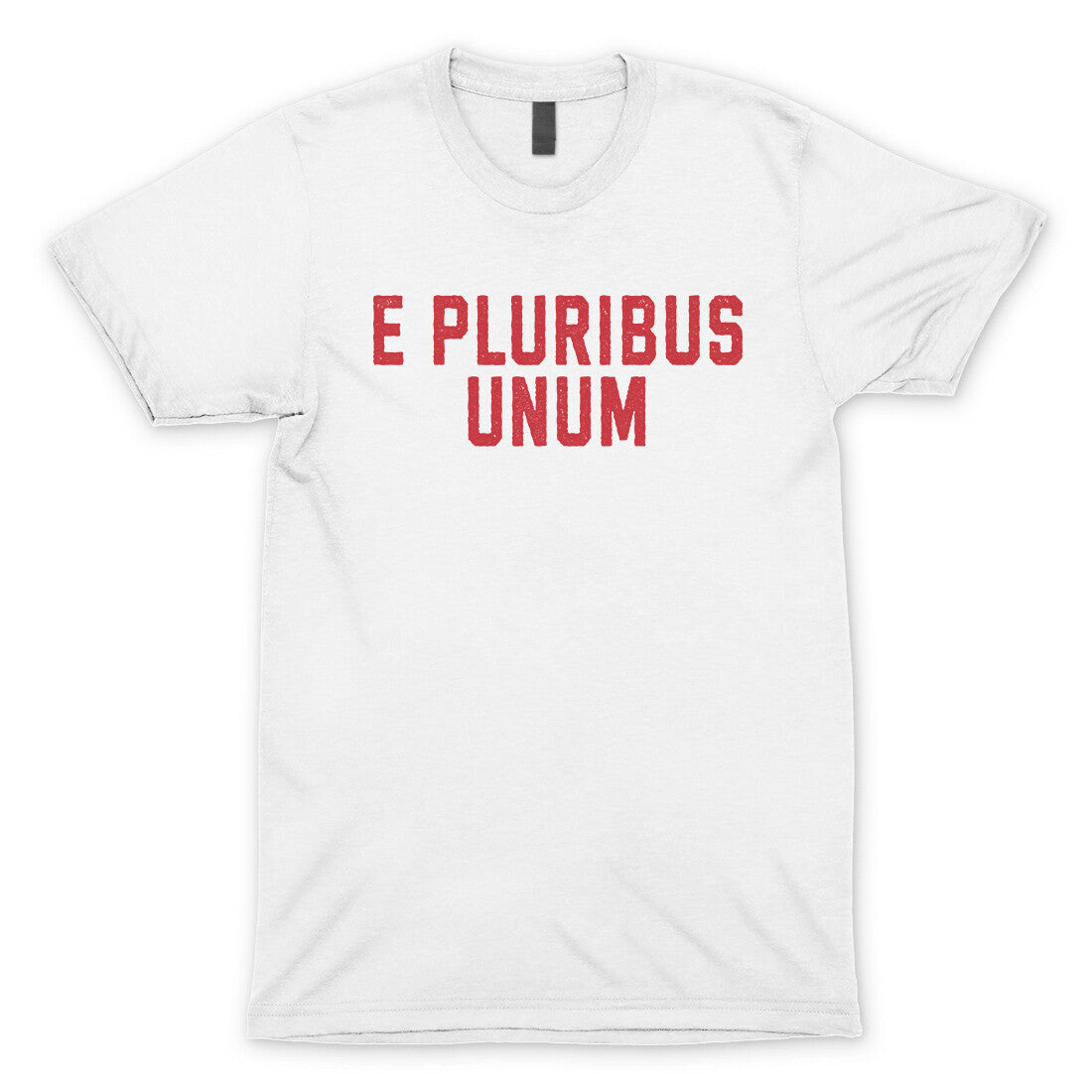 E Pluribus Unum in White Color