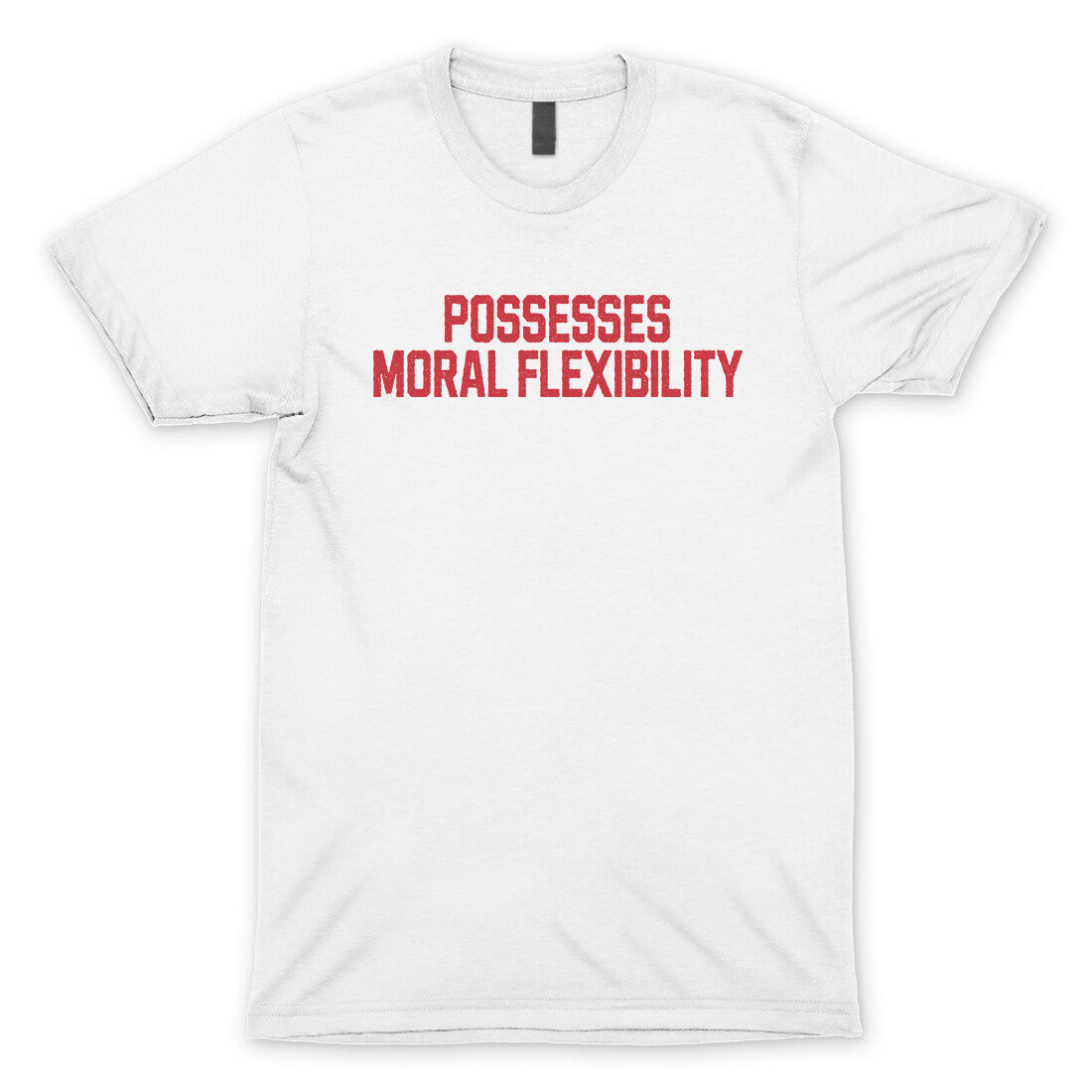 Possesses Moral Flexibility in White Color