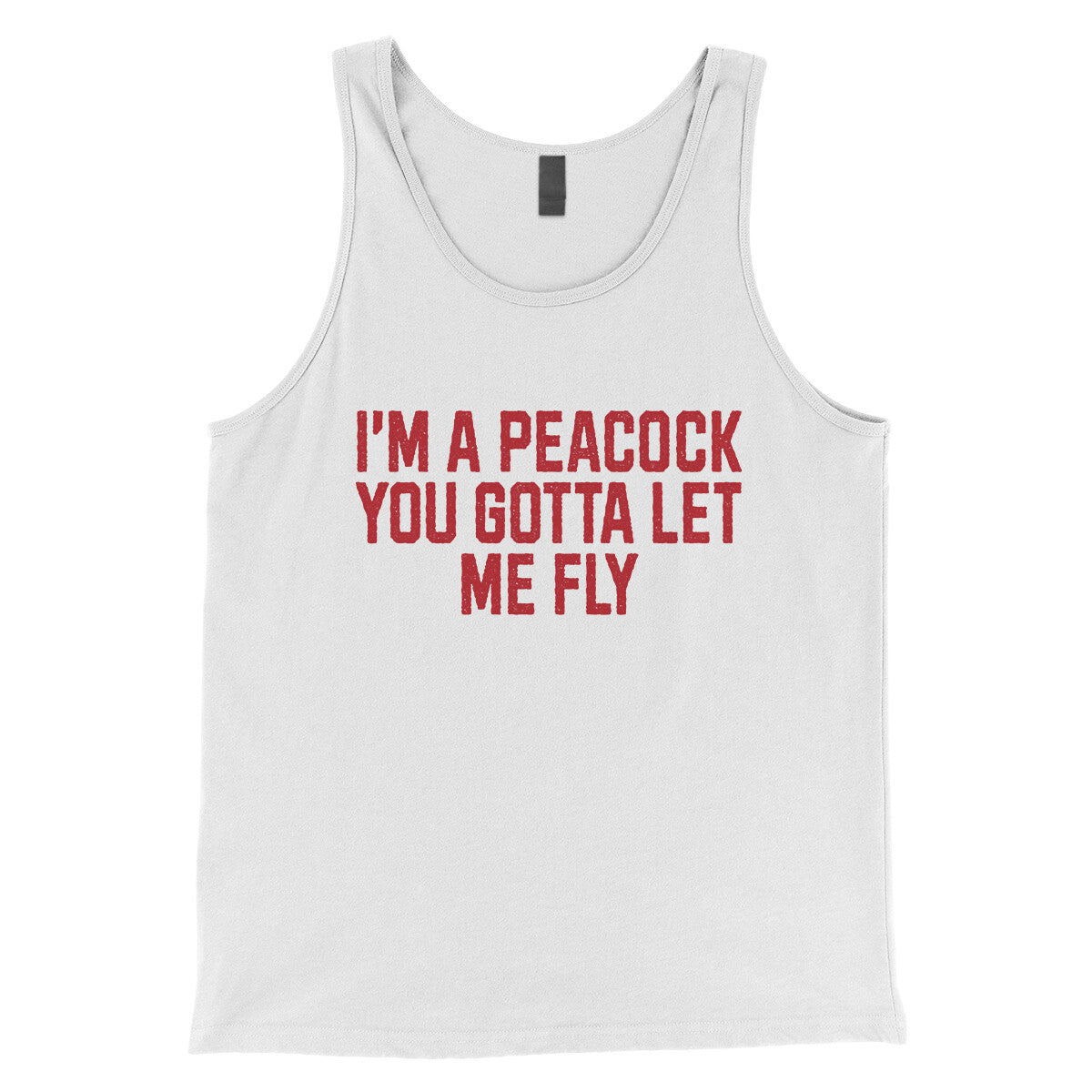 I'm a Peacock You Gotta Let me Fly in White Color