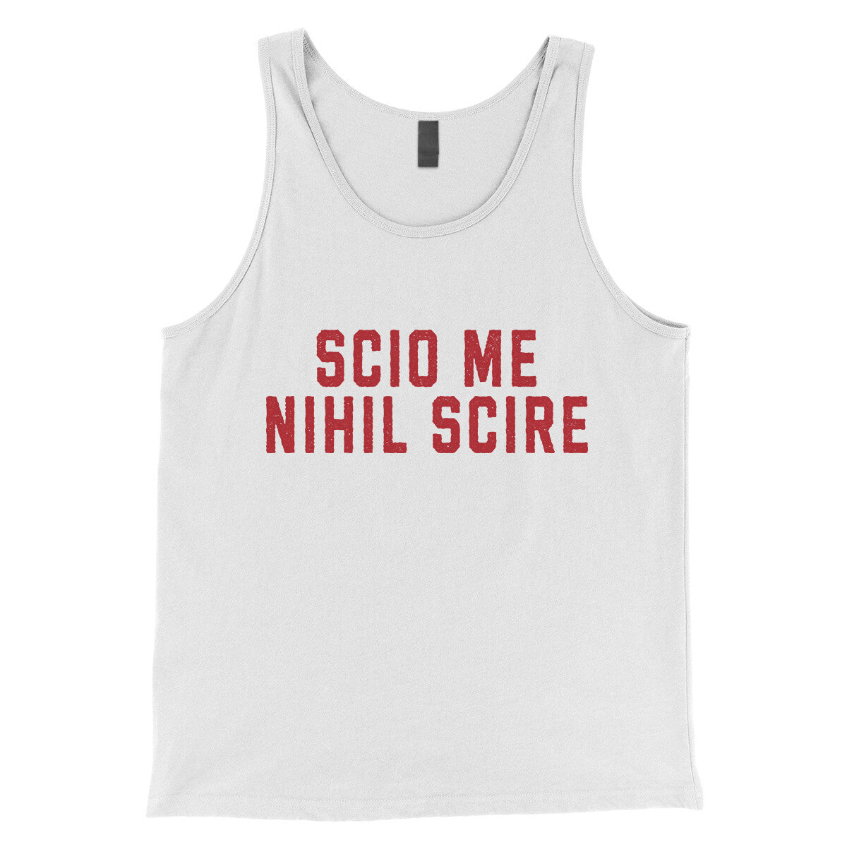 Scio Me Nihil Scire in White Color