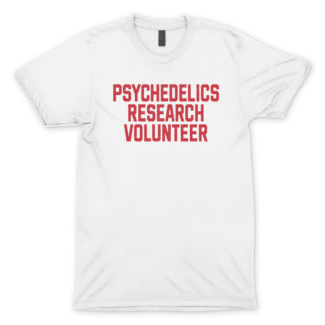 Psychedelics Research Volunteer in White Color