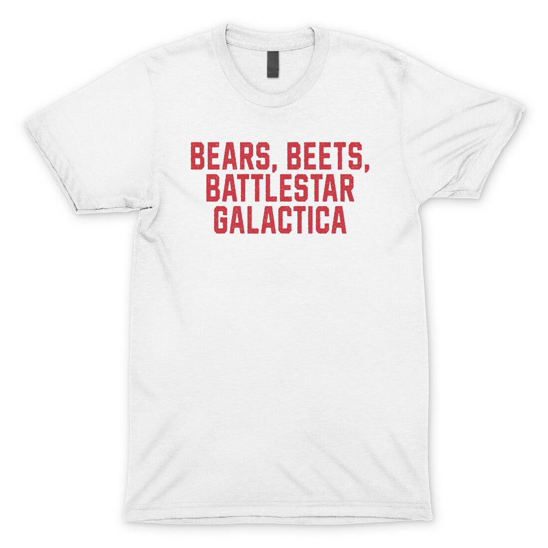 Bears Beets Battlestar Galactica in White Color